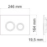 Система инсталляции для унитазов WASSERKRAFT GLAN 66TLT.010.ME.WH.CH01